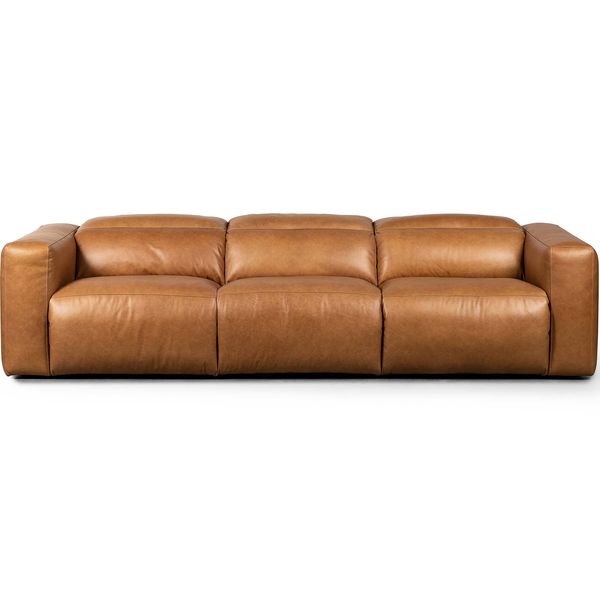 Sofa tapicerowana o ponadczasowym wygladzie z harmonijnym wykonczeniem w odcieniu bezu